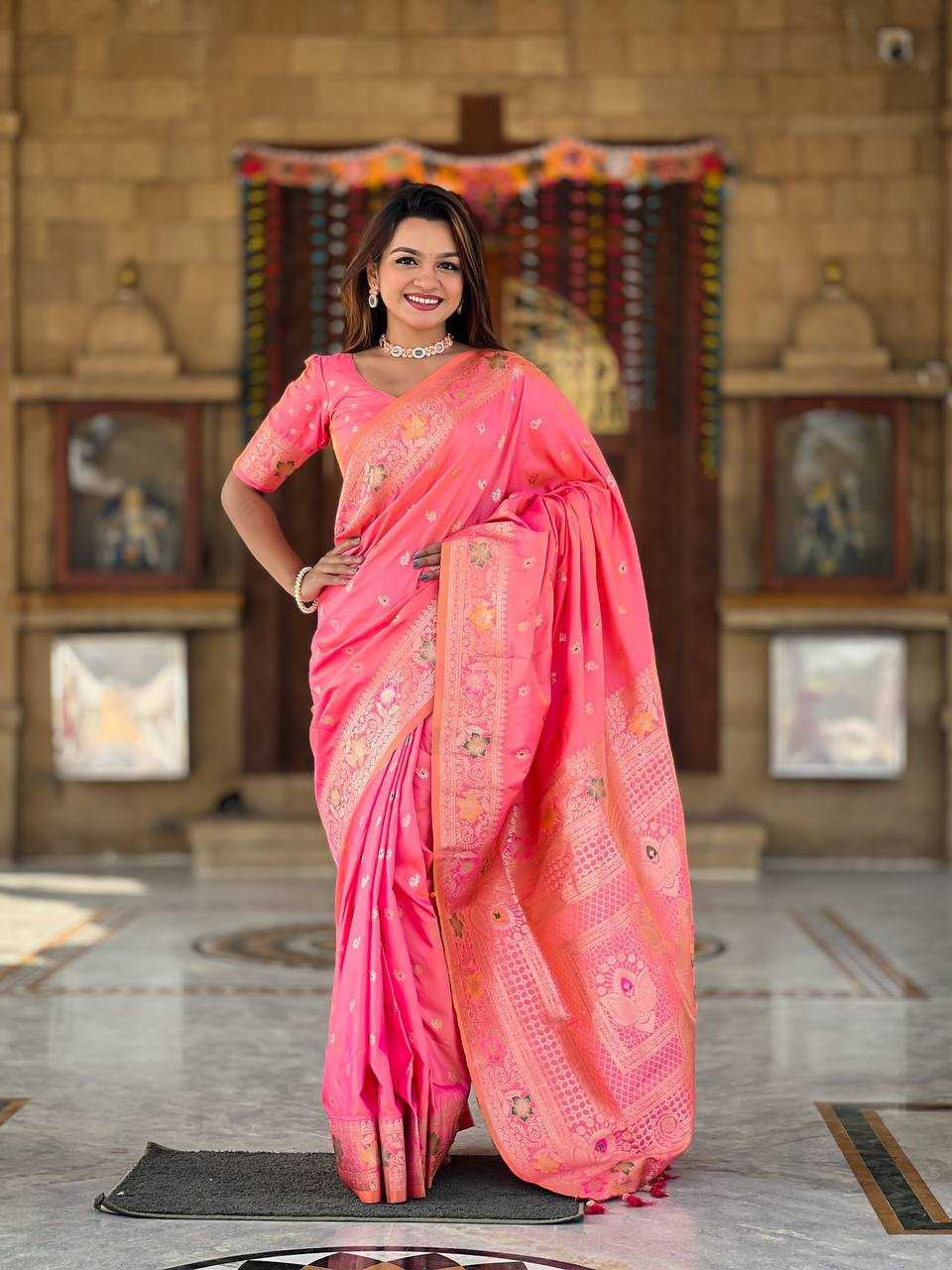 Ynf Banarasi Soft Silk RIN150 Banarasi-5 Sarees Silk Sarees Festive Collections Wholesale Banarasi Silk Sarees Traditional Silk Sarees Silk Sarees With Blouse Manufacturer
