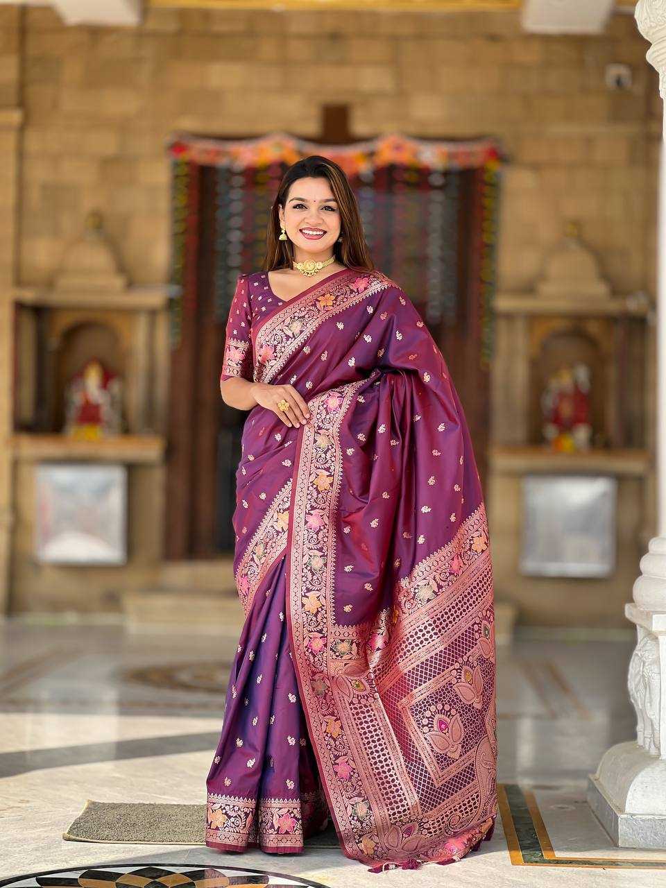 Ynf Banarasi Soft Silk RIN150 Banarasi-5 Sarees Silk Sarees Festive Collections Wholesale Banarasi Silk Sarees Traditional Silk Sarees Silk Sarees With Blouse Manufacturer