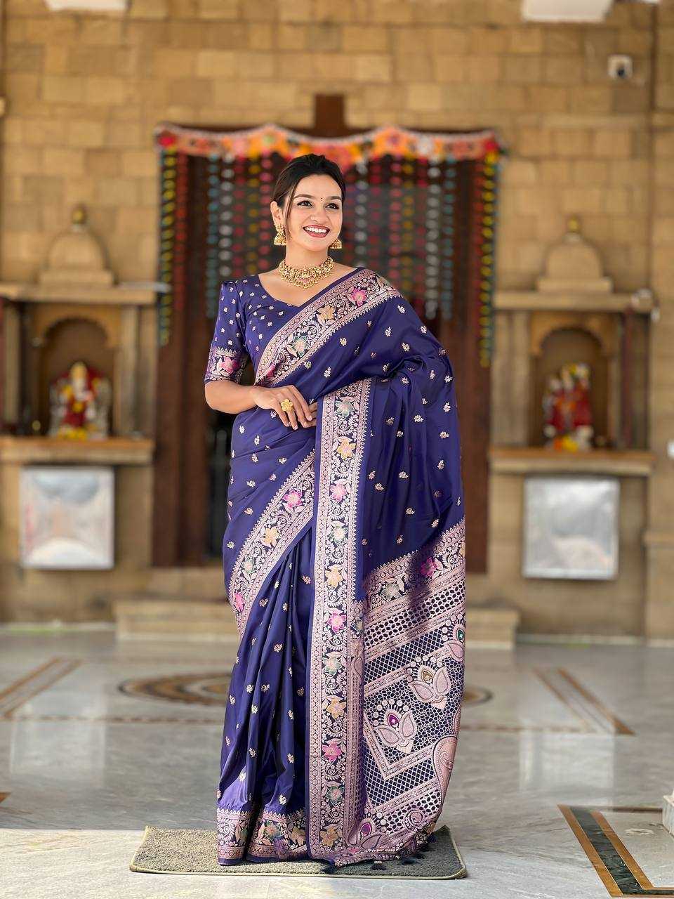 Ynf Banarasi Soft Silk RIN150 Banarasi-5 Sarees Silk Sarees Festive Collections Wholesale Banarasi Silk Sarees Traditional Silk Sarees Silk Sarees With Blouse Manufacturer