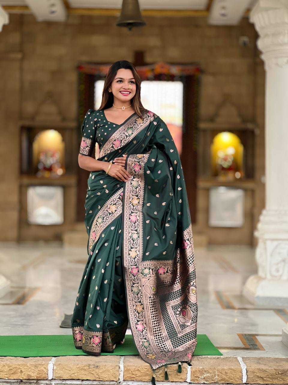 Ynf Banarasi Soft Silk RIN150 Banarasi-5 Sarees Silk Sarees Festive Collections Wholesale Banarasi Silk Sarees Traditional Silk Sarees Silk Sarees With Blouse Manufacturer