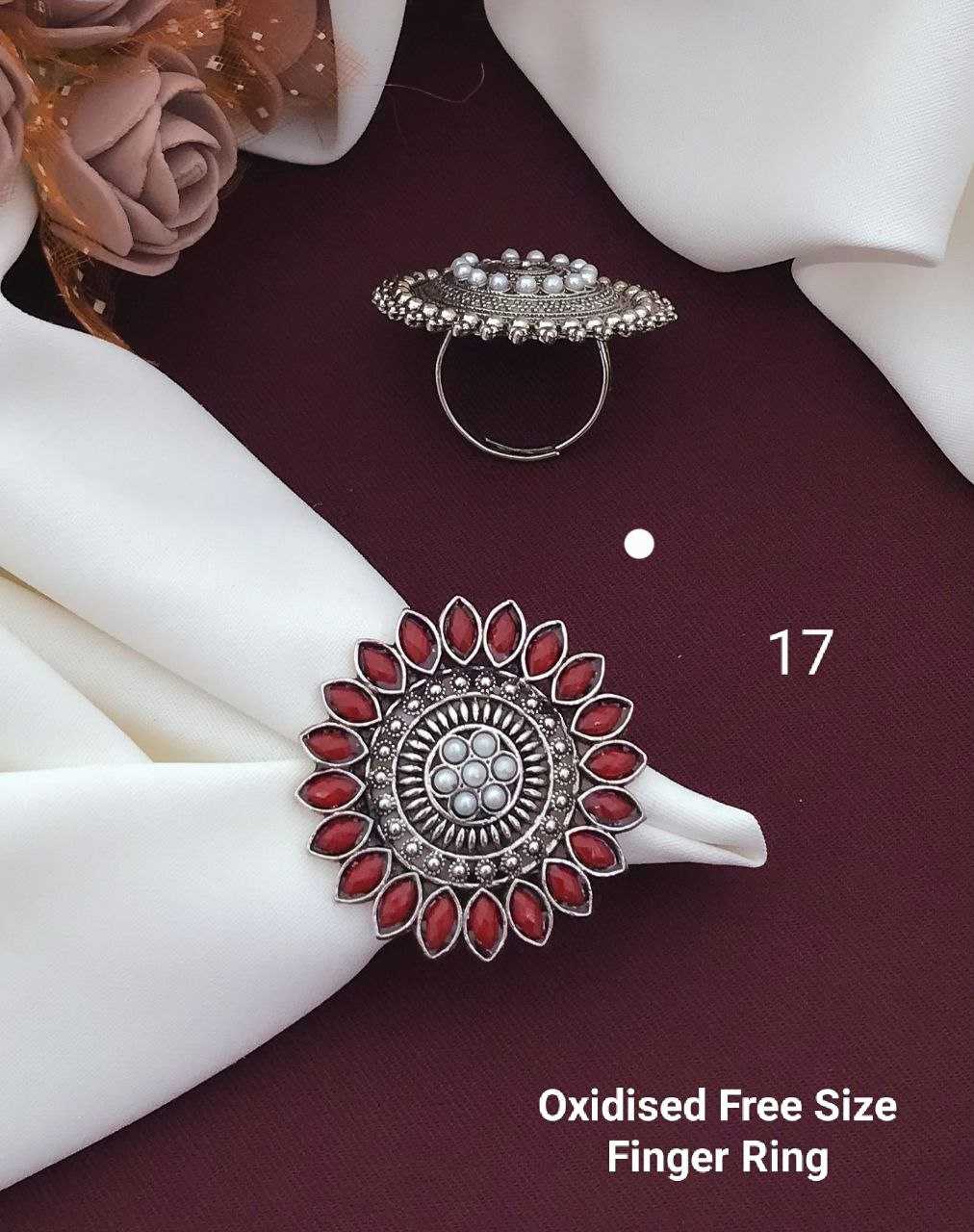 Ynf Brass KESH193 Womens Jewellery Wholesale Fancy Earrings Antique Ring Finger Rings Manufacturer