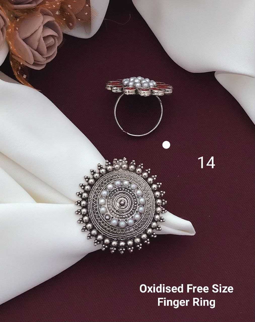 Ynf Brass KESH193 Womens Jewellery Wholesale Fancy Earrings Antique Ring Finger Rings Manufacturer