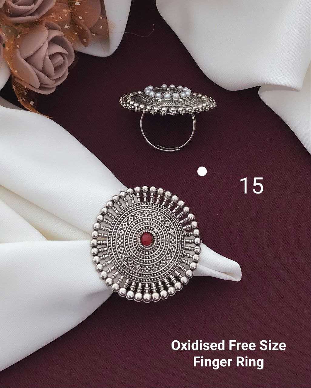Ynf Brass KESH193 Womens Jewellery Wholesale Fancy Earrings Antique Ring Finger Rings Manufacturer