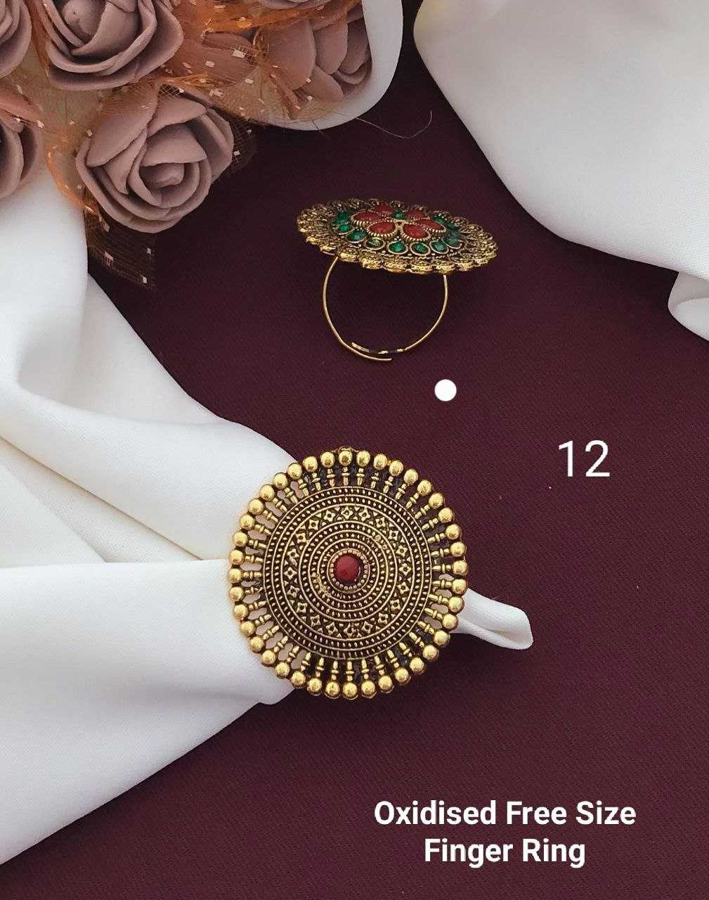 Ynf Brass KESH193 Womens Jewellery Wholesale Fancy Earrings Antique Ring Finger Rings Manufacturer