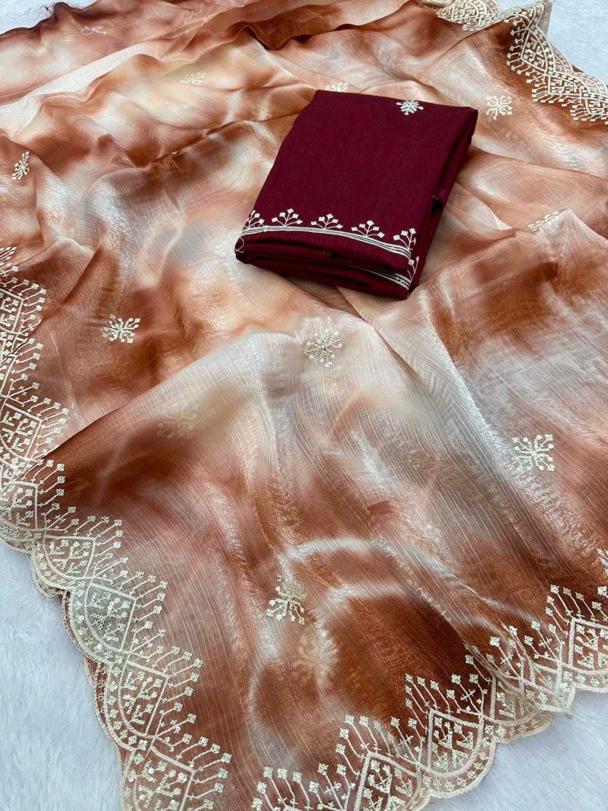 Ynf Burberry Silk KESH114 2695 Sarees Wholesale Designer Sarees Fancy Sarees Embroidered Sarees Manufacturer