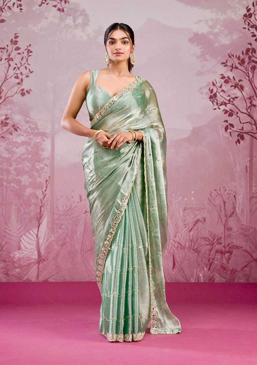 Ynf Burberry Silk KESH490 1313 Sarees Wholesale Party Wear Sarees Fancy Sarees Cutwork Saree Manufacturer