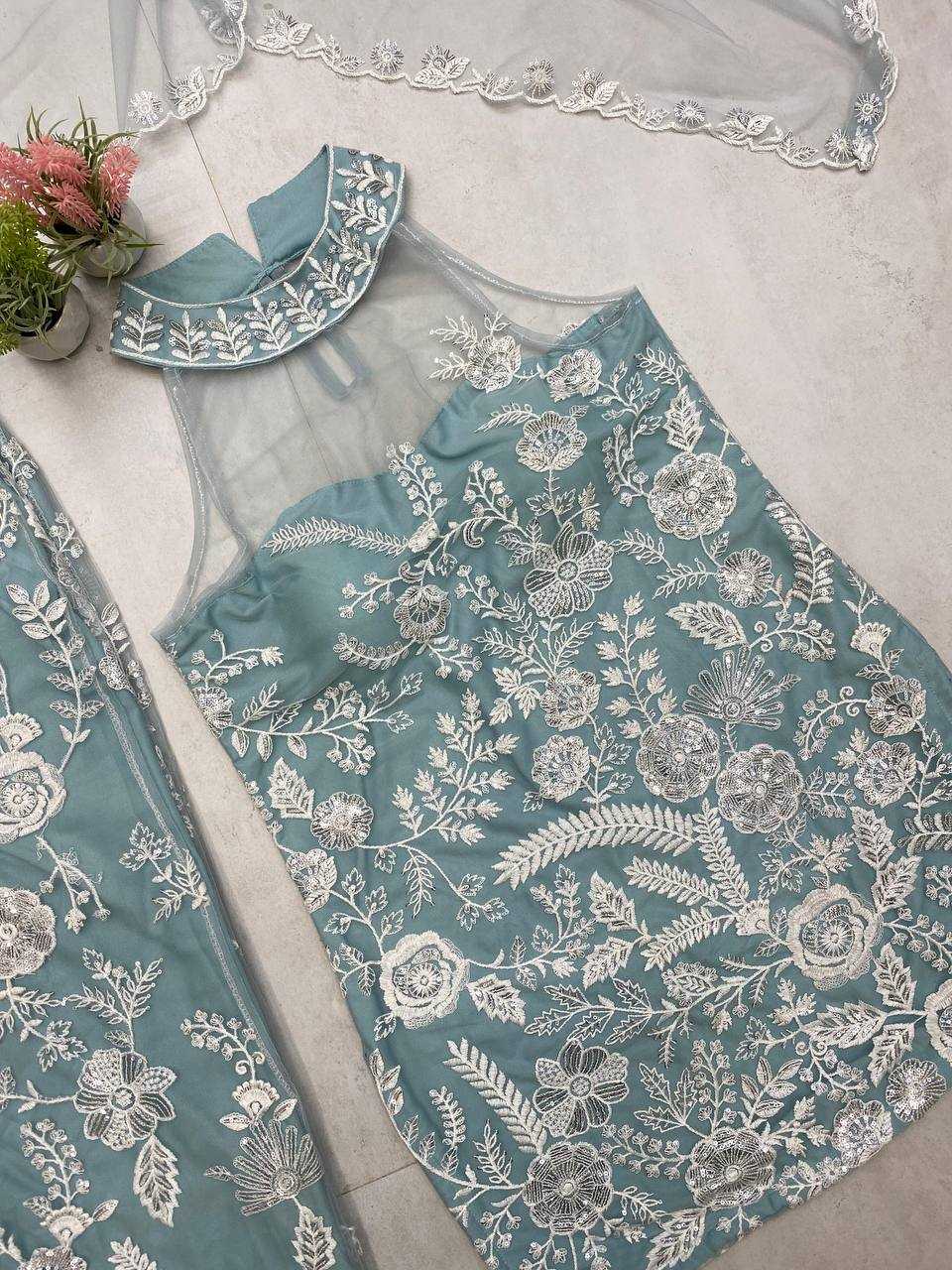 Ynf Butterfly Net RIN141 1945 Suits & Dresses Wholesale Sharara Salwar Suits Embroidery Suits Party wear suits Manufacturer