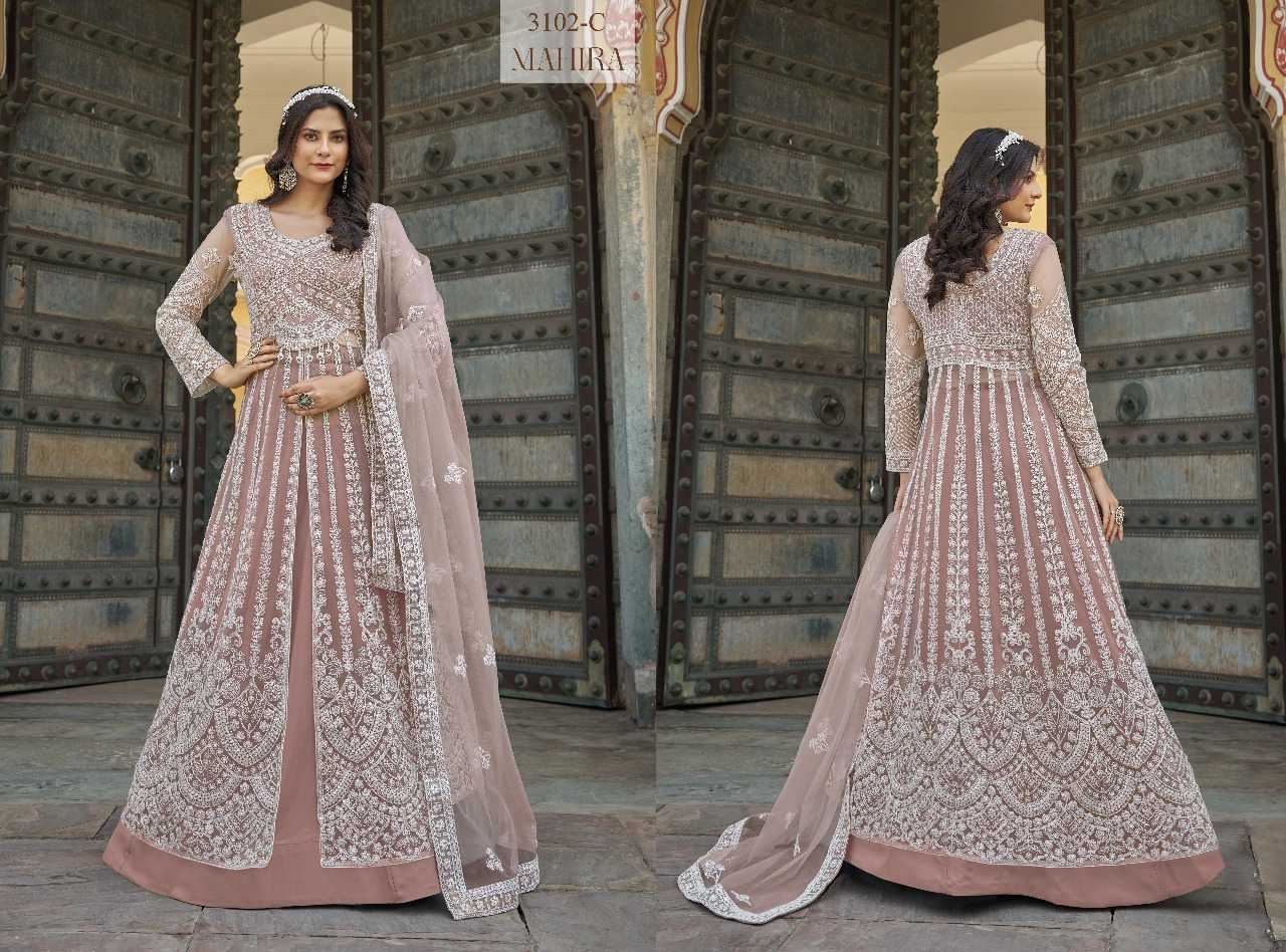 Ynf Butterfly Net RIN197 4819 Suits & Dresses Wholesale Party wear suits Bridal Wedding Dresses Designer Suits Manufacturer