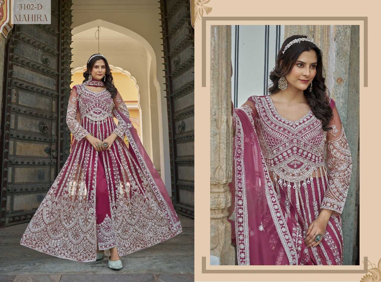 Ynf Butterfly Net RIN197 4819 Suits & Dresses Wholesale Party wear suits Bridal Wedding Dresses Designer Suits Manufacturer