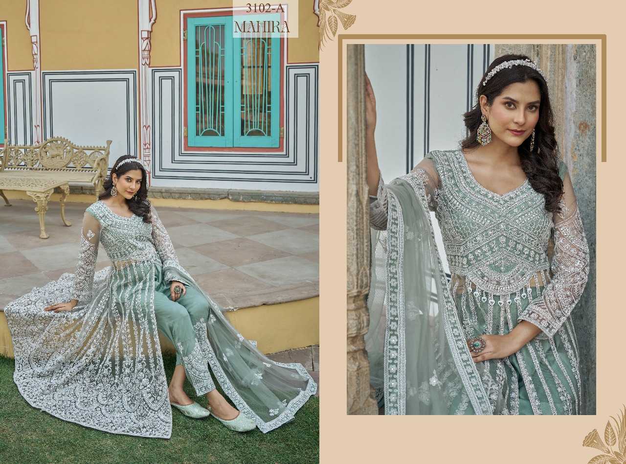Ynf Butterfly Net RIN197 4819 Suits & Dresses Wholesale Party wear suits Bridal Wedding Dresses Designer Suits Manufacturer