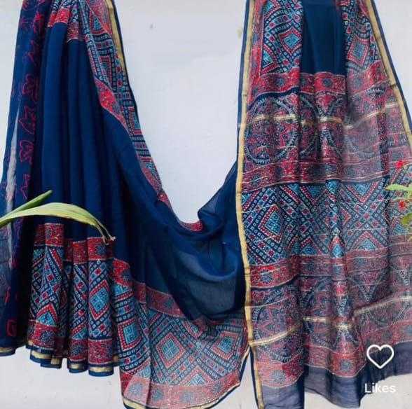 Ynf Chanderi Cotton KESH518 4350 Sarees Wholesale Printed Sarees Chanderi Sarees Office Wear Sarees Manufacturer