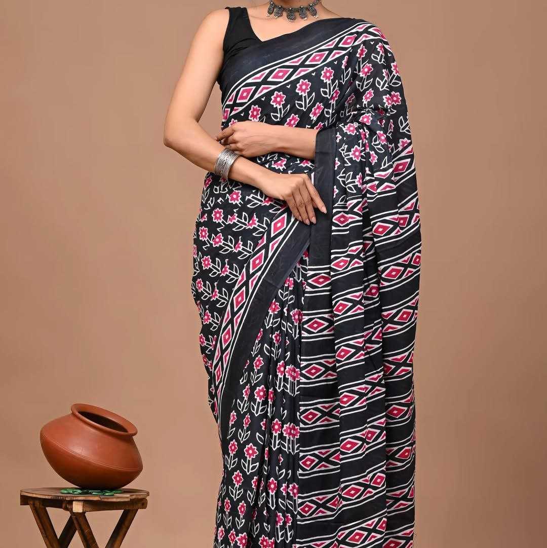 Ynf Chanderi Cotton KESH518 4402 Sarees Wedding Collections Festive Collections Wholesale Printed Sarees Chanderi Sarees Sarees With Blouse Manufacturer