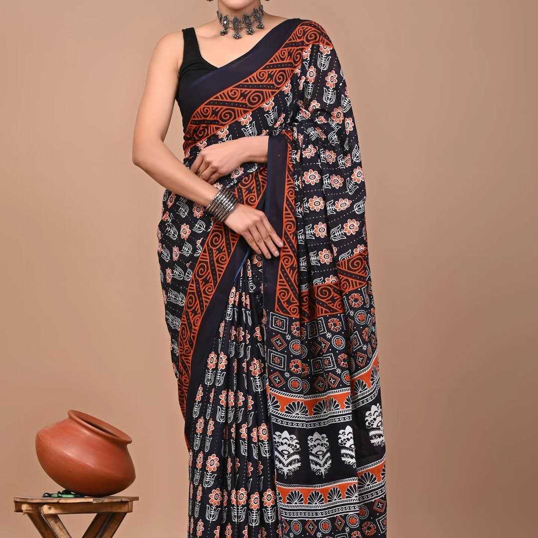 Ynf Chanderi Cotton KESH518 4402 Sarees Wedding Collections Festive Collections Wholesale Printed Sarees Chanderi Sarees Sarees With Blouse Manufacturer