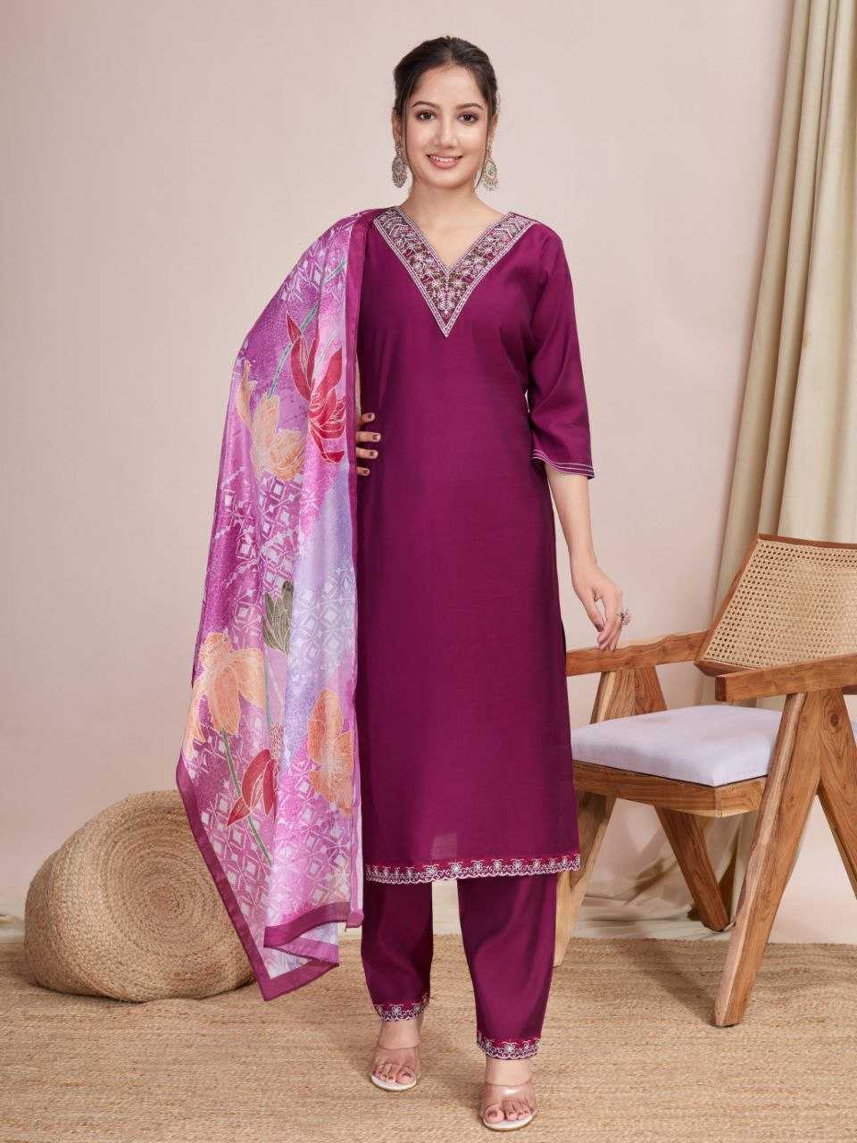 Ynf Chanderi Cotton KESH552 88 Suits & Dresses Wholesale Ladies Suits Embroidery Suits Chanderi Suit Manufacturer