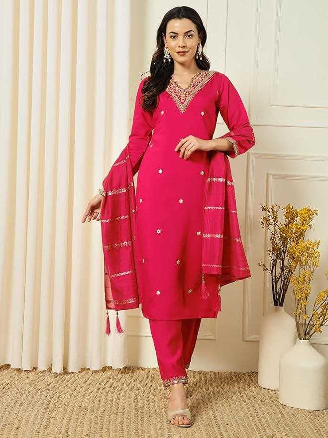 Ynf Chanderi Silk KESH529 MONA Suits & Dresses Wedding Collections Festive Collections Wholesale Embroidery Suits Party wear suits Chanderi Suit Manufacturer