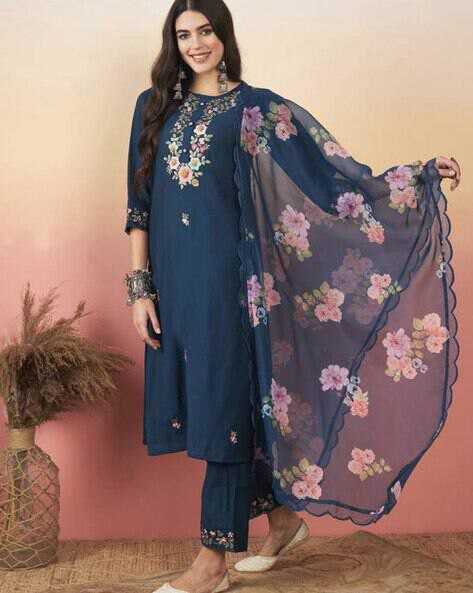 Ynf Chanderi Silk KESH536 8003 Suits & Dresses Wholesale Embroidery Suits Party wear suits Chanderi Suit Manufacturer