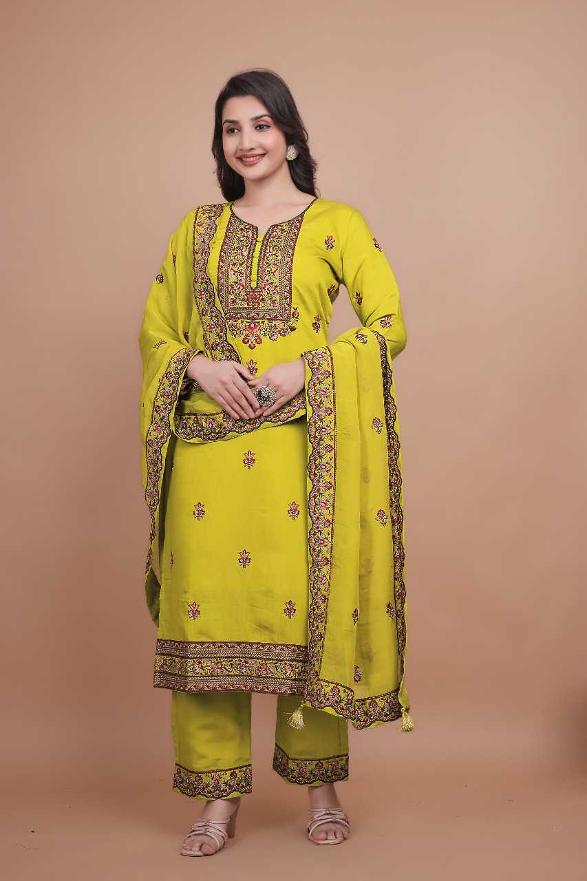 Ynf Chanderi Silk RIN197 4881 Suits & Dresses Wholesale Embroidery Suits Party wear suits Designer Suits Manufacturer