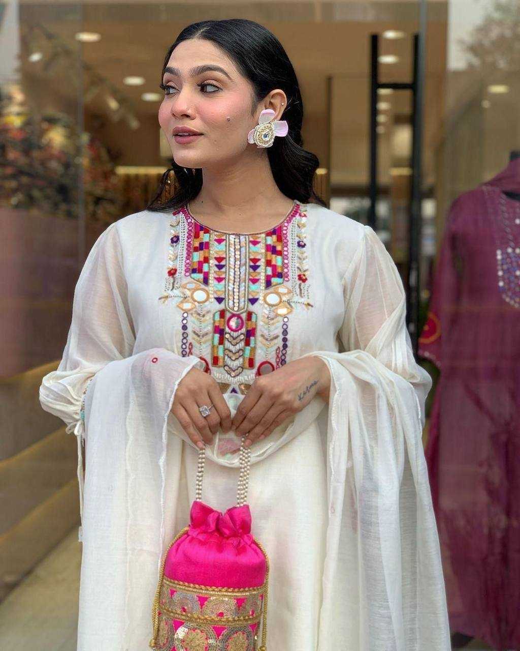 Ynf Chanderi Soft KESH501 jumla Suits & Dresses Wholesale Embroidery Suits Party wear suits Designer Suits Manufacturer