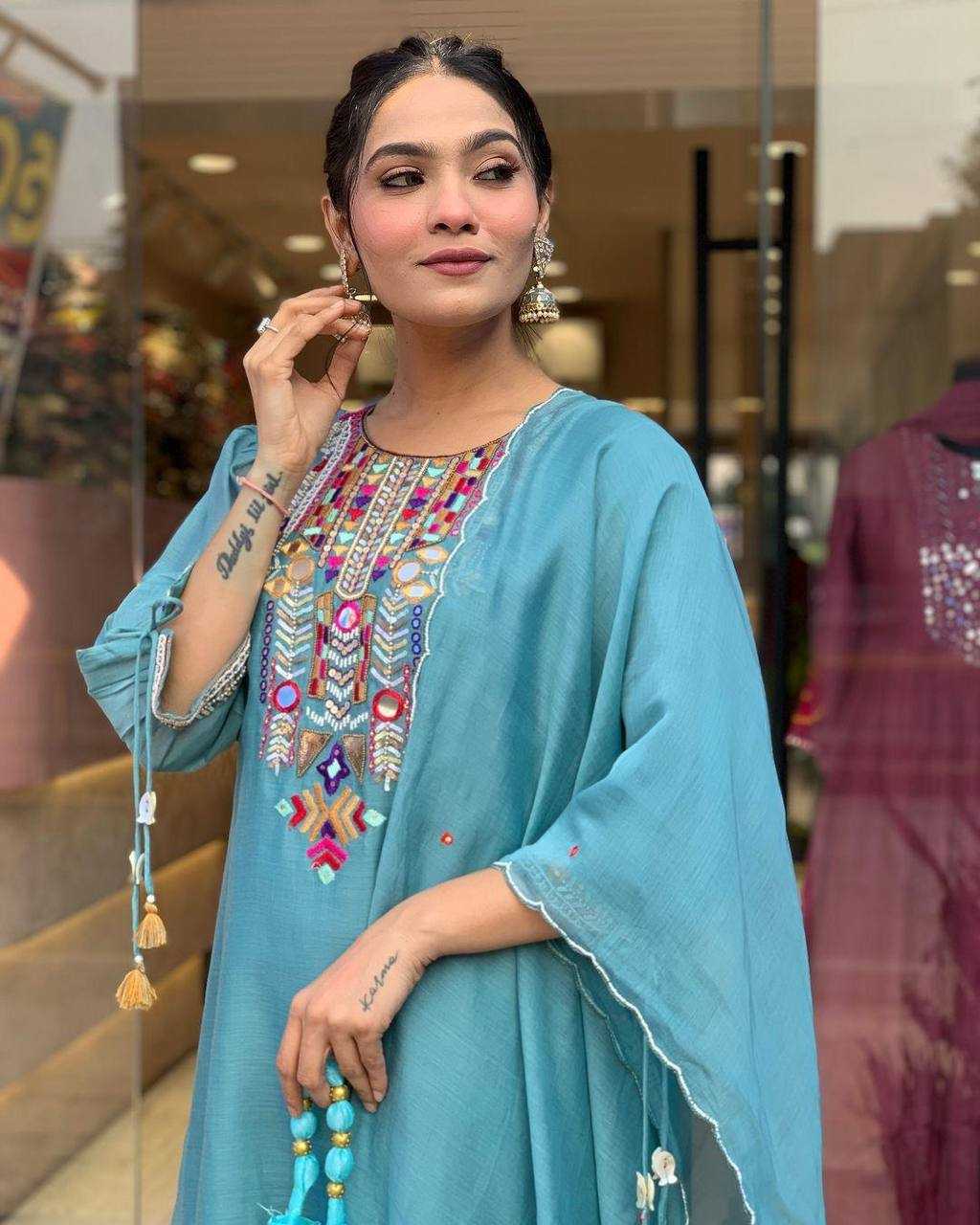 Ynf Chanderi Soft KESH501 jumla Suits & Dresses Wholesale Embroidery Suits Party wear suits Designer Suits Manufacturer