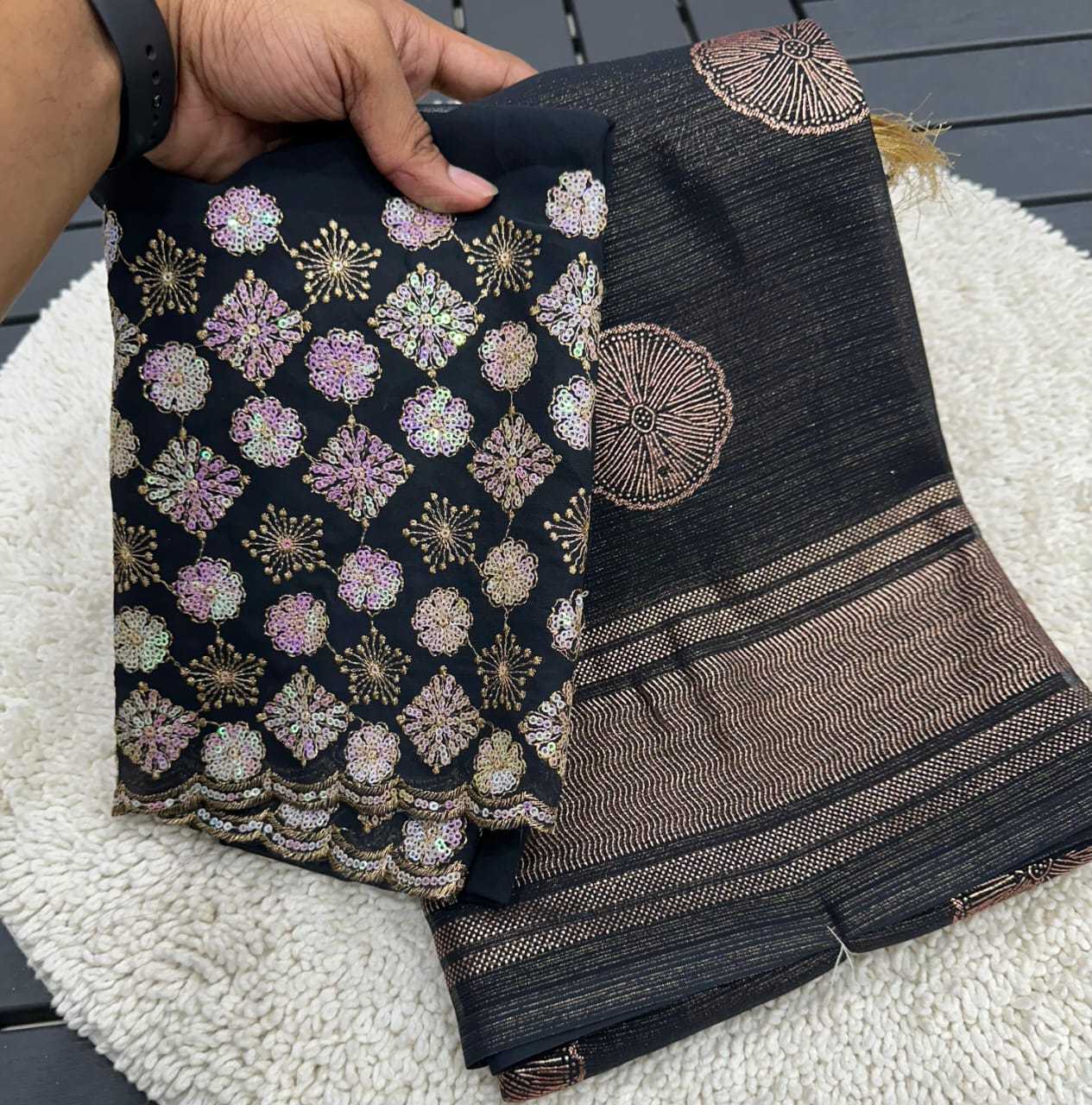 Ynf Chiffon RIN171 490 Sarees Wholesale Designer Sarees Chiffon Sarees Embroidered Sarees Manufacturer