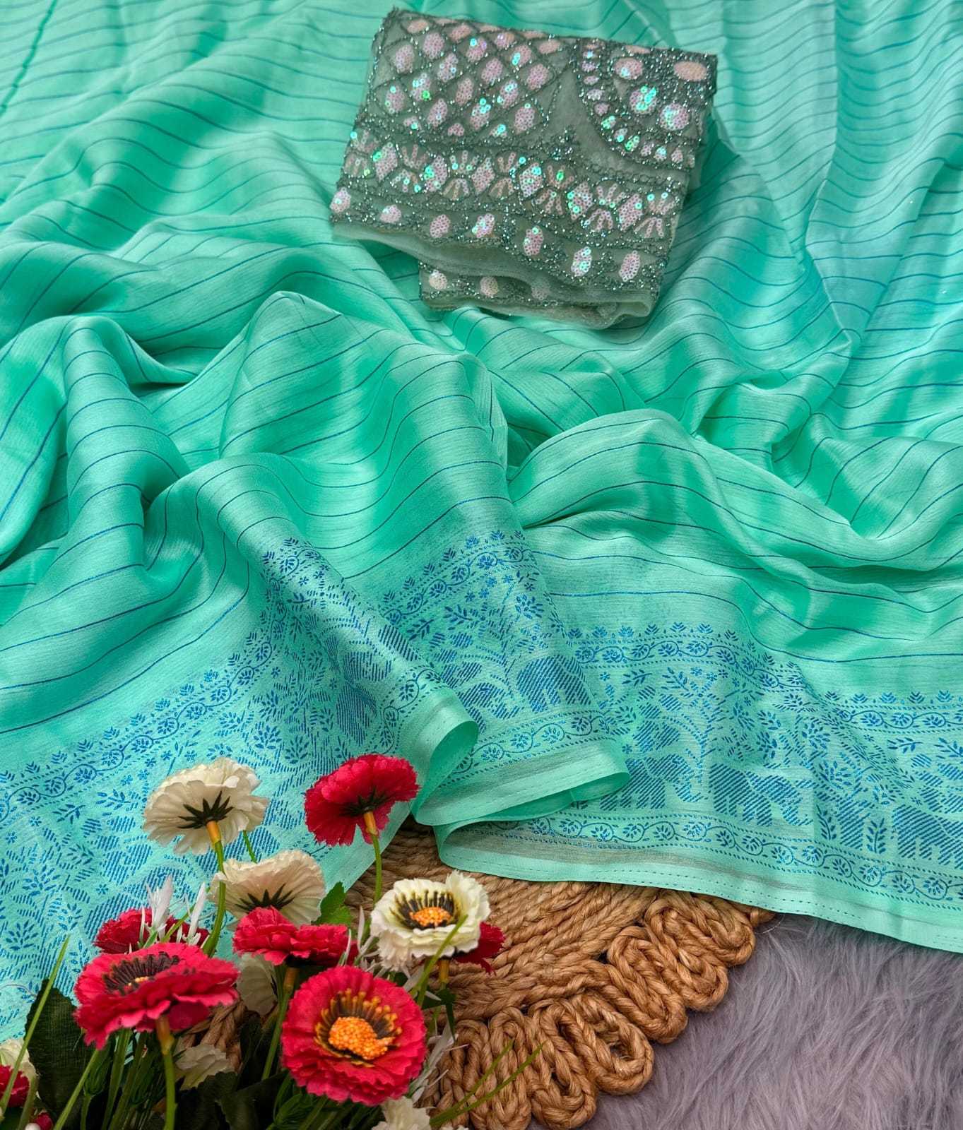 Ynf Chiffon RIN171 913 Sarees Wholesale Designer Sarees Ladies Sarees Chiffon Sarees Manufacturer