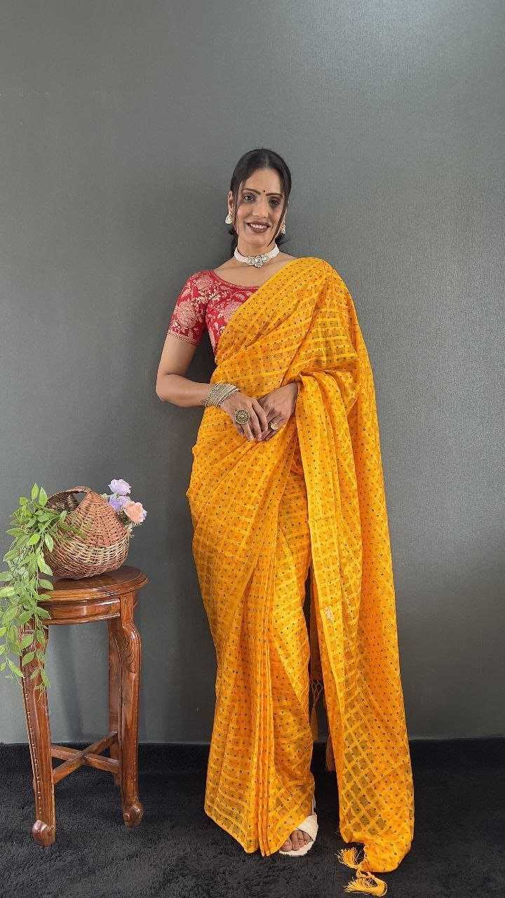 Ynf Chiffon RIN216 Bandhej Sarees Wedding Collections Festive Collections Wholesale Printed Sarees Chiffon Sarees Sarees With Blouse Manufacturer