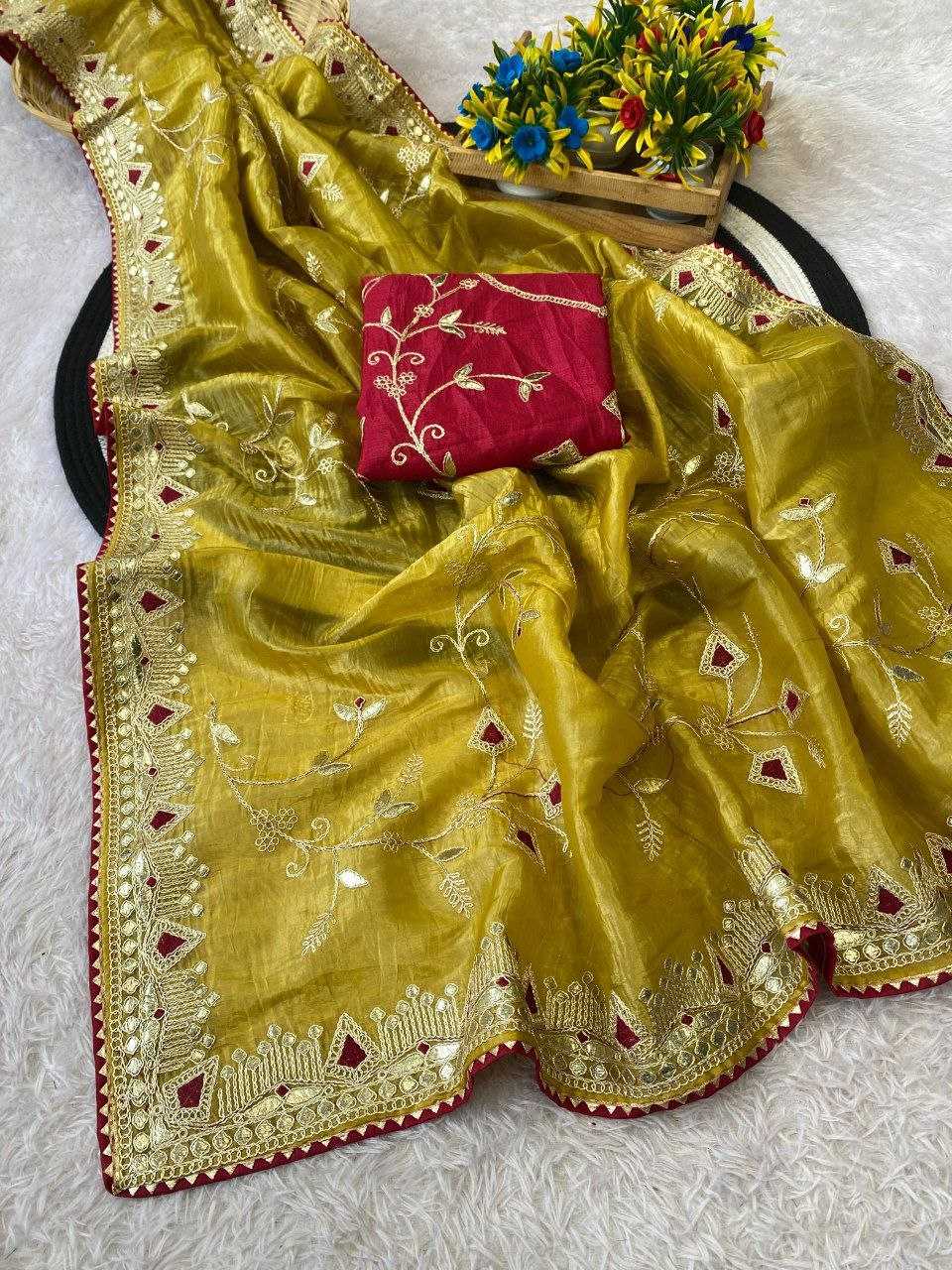 Ynf Chiffon RIN216 hasti Sarees Wedding Collections Festive Collections Wholesale Chiffon Sarees Embroidered Sarees Sarees With Blouse Manufacturer