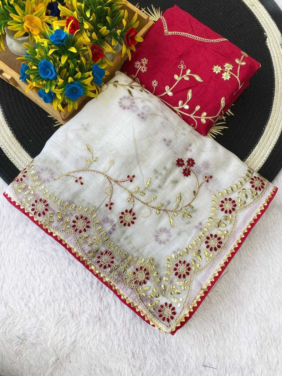 Ynf Chiffon RIN216 Priti Sarees Wedding Collections Festive Collections Wholesale Chiffon Sarees Embroidered Sarees Sarees With Blouse Manufacturer