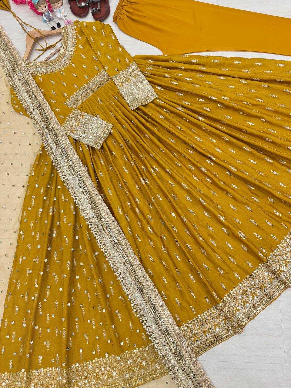 Ynf Chinon KESH141 1111 Gowns Wholesale Embroidery Gowns Party Gowns Wedding Gown Manufacturer