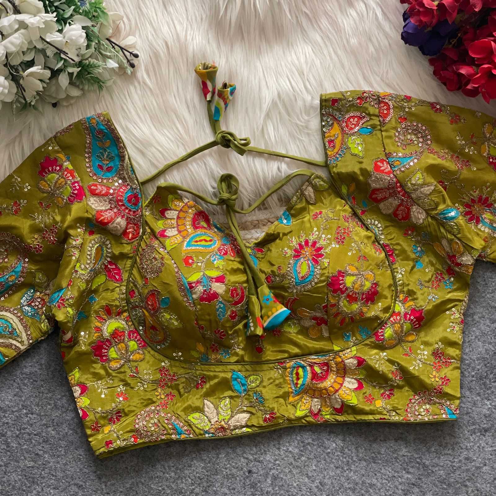 Ynf Chinon KESH426 Position Readymade Blouses Wholesale Printed Blouse Designer Blouse Party Wear Blouse Manufacturer