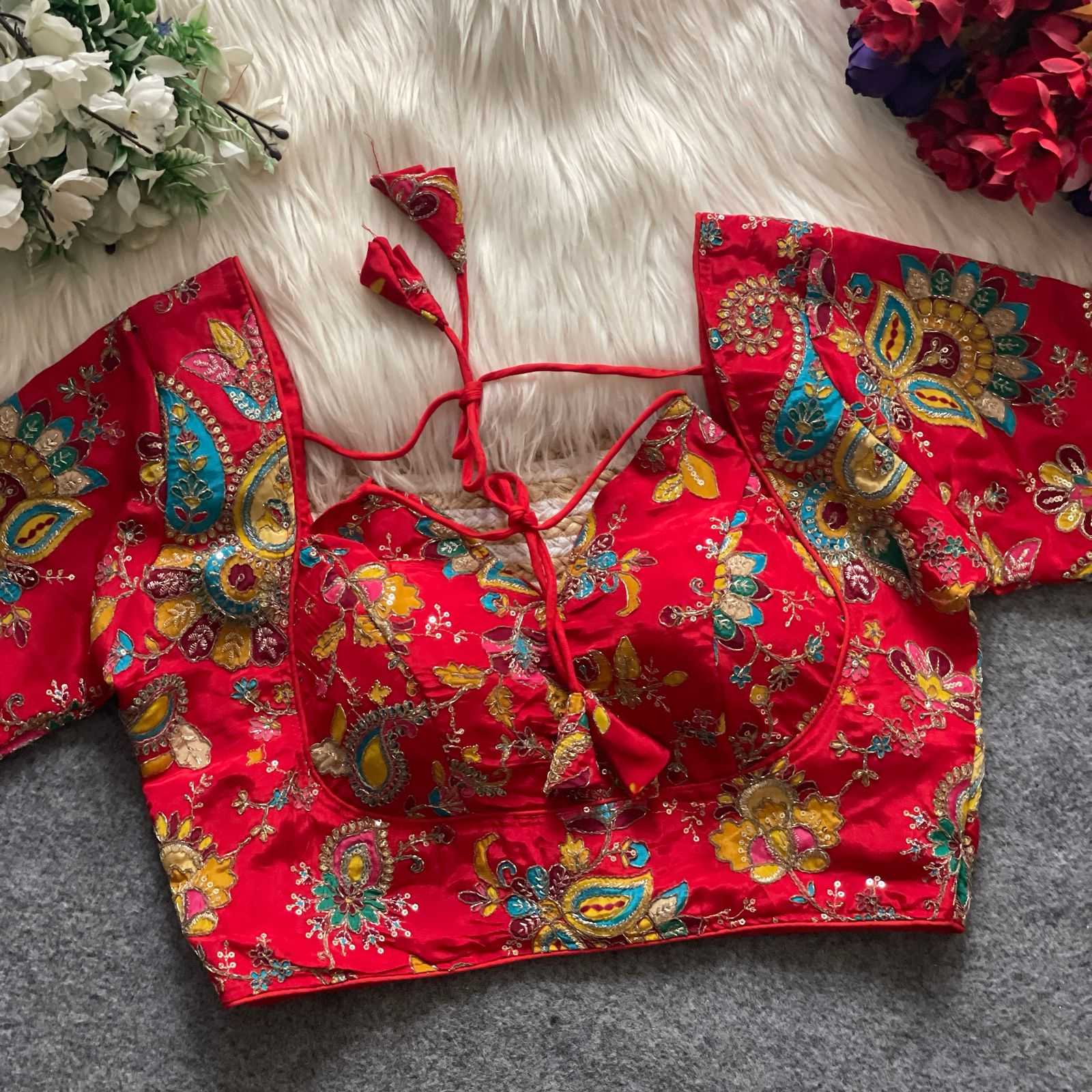 Ynf Chinon KESH426 Position Readymade Blouses Wholesale Printed Blouse Designer Blouse Party Wear Blouse Manufacturer