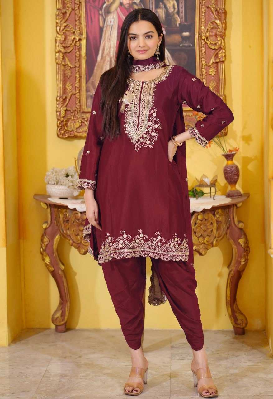 Ynf Chinon RIN232 21 Suits & Dresses Wholesale Embroidery Suits Patiala Suits Ladies Salwar Suits Manufacturer