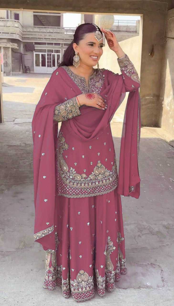 Ynf Chinon RIN232 73 Suits & Dresses Wholesale Sharara Salwar Suits Embroidery Suits Wedding Suits Manufacturer