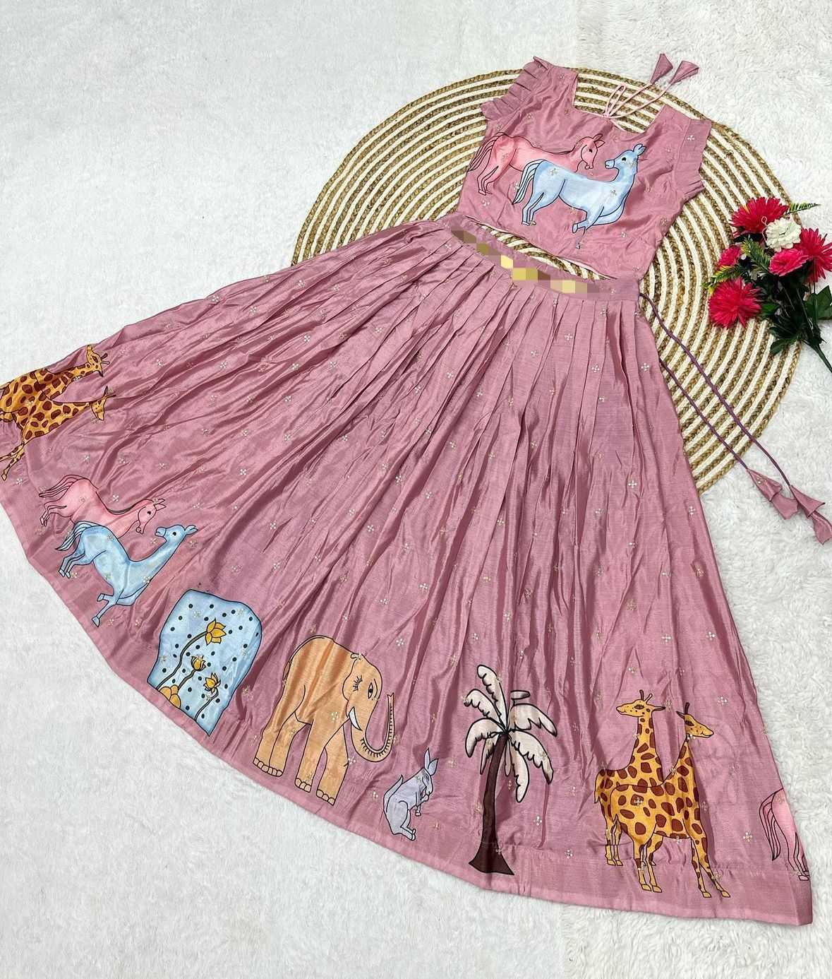 Ynf Chinon RIN235 MP Kids Wear Wholesale Kids Gown Kids Ethnic Gowns Manufacturer