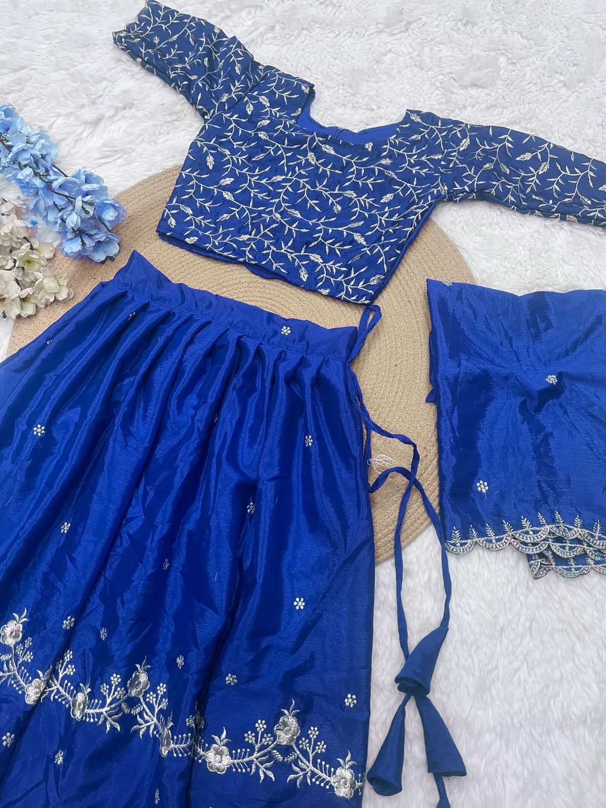 Ynf Chinon Silk KESH493 crape Kids Wear Wholesale Kids Lehenga Kids Lehenga Choli Baby Girl Lehenga Manufacturer