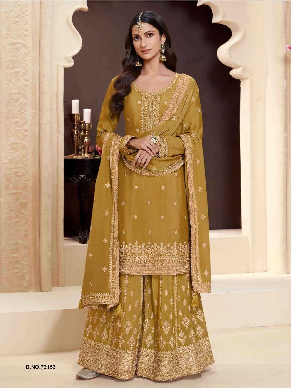 Ynf Chinon Silk KESH504 71151 Suits & Dresses Wholesale Embroidery Suits Palazzo Suit Designer Suits Manufacturer