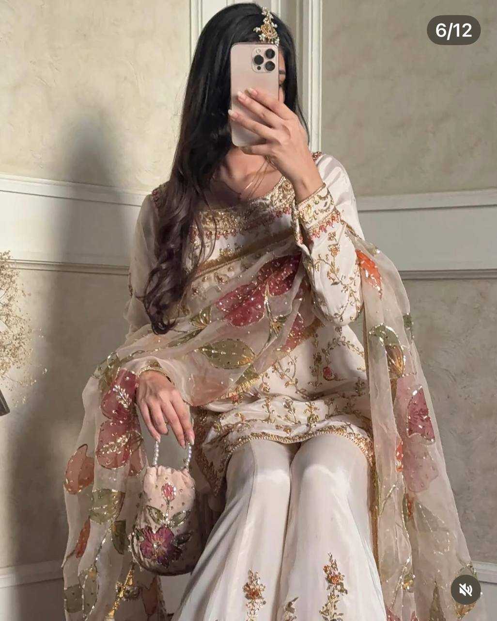 Ynf Chinon Silk KESH506 1215 Suits & Dresses Wholesale Sharara Salwar Suits Embroidery Suits Designer Suits Manufacturer