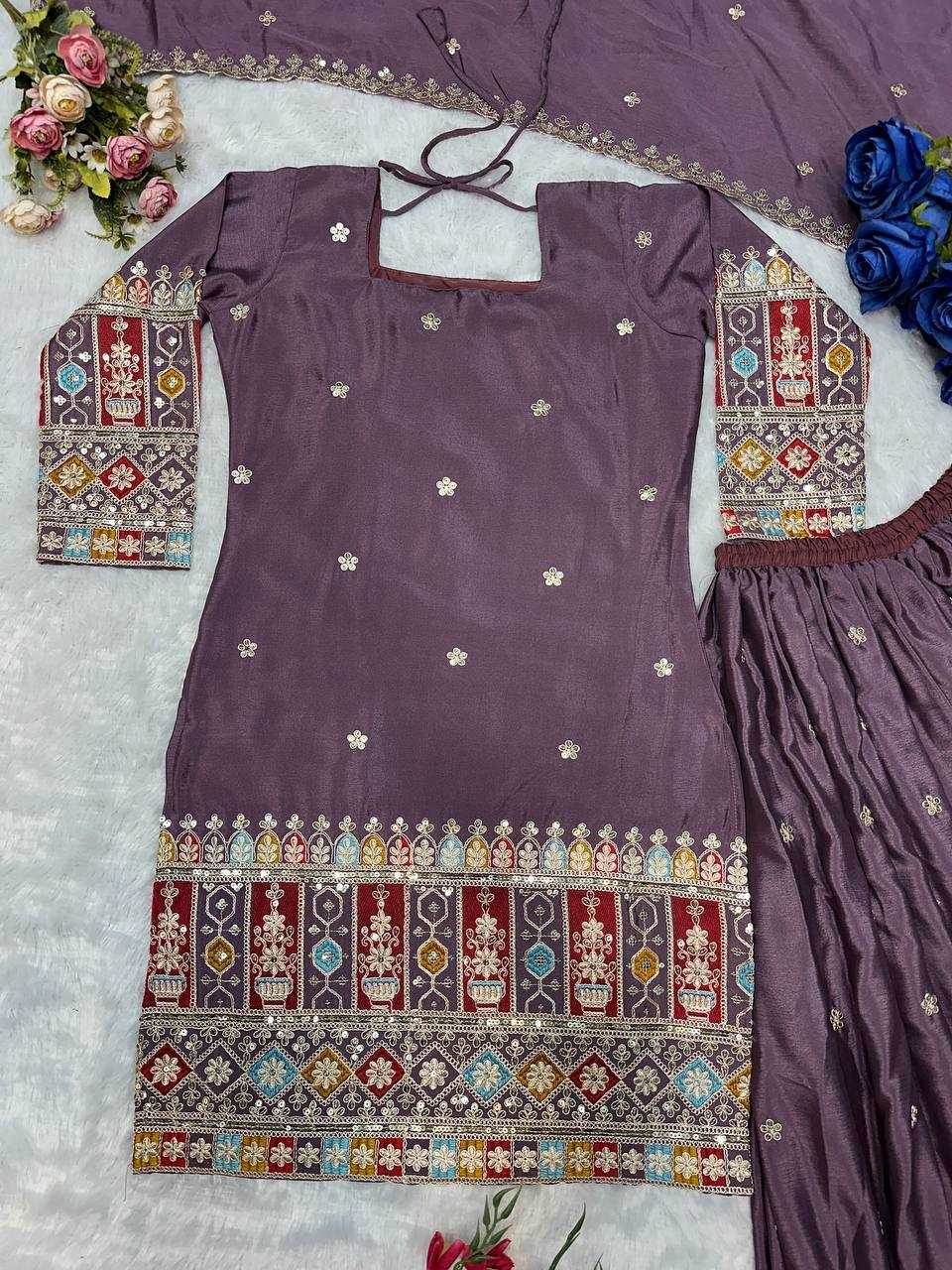 Ynf Chinon Silk KESH523 242 Suits & Dresses Wholesale Ladies Suits Embroidery Suits Designer Suits Manufacturer