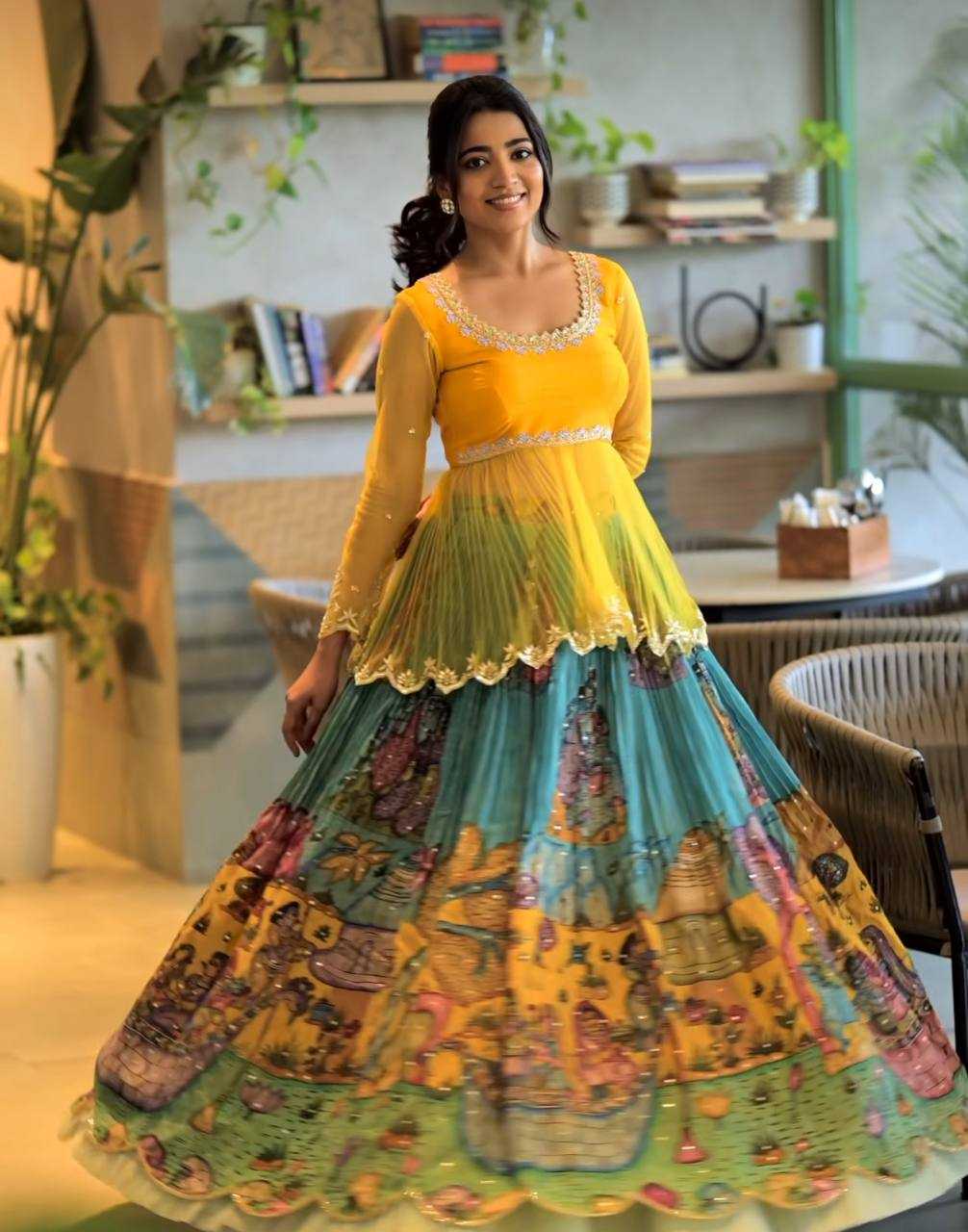 Ynf Chinon Silk KESH533 5024 Lehengas Wholesale Kalamkari Lehenga Silk Lehenga Embroidered Lehenga Manufacturer