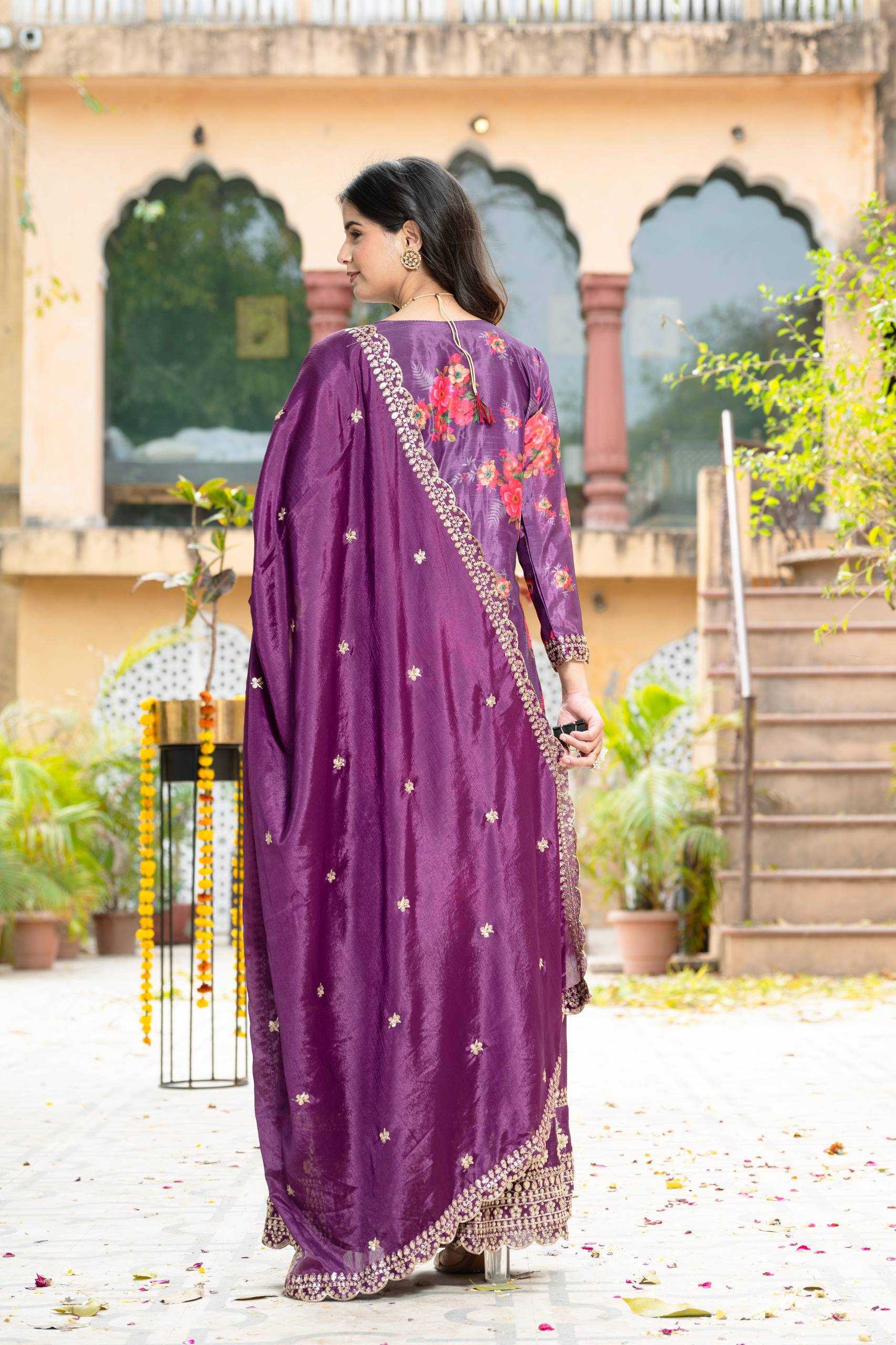 Ynf Chinon Silk KESH533 5085 Kurti Wholesale Printed Kurtis Fancy Kurti Embroidered Kurtis Manufacturer