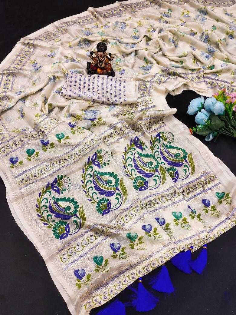 Ynf Chinon Silk RIN183 BASANTI-1 Silk Sarees Festive Collections Wholesale Printed Silk Saree Designer Silk Sarees Onam Collections Manufacturer