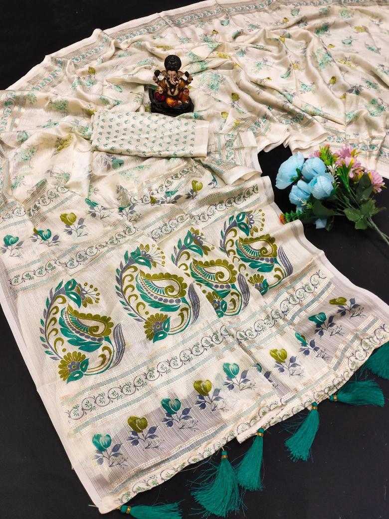 Ynf Chinon Silk RIN183 BASANTI-1 Silk Sarees Festive Collections Wholesale Printed Silk Saree Designer Silk Sarees Onam Collections Manufacturer