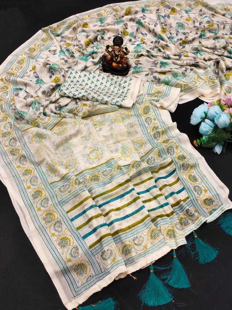 Ynf Chinon Silk RIN183 BASANTI-2 Silk Sarees Wholesale Traditional Silk Sarees Printed Silk Saree Designer Silk Sarees Manufacturer