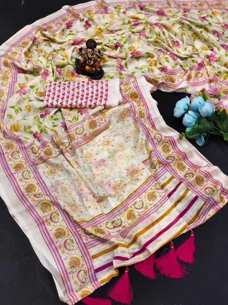 Ynf Chinon Silk RIN183 BASANTI-2 Silk Sarees Wholesale Traditional Silk Sarees Printed Silk Saree Designer Silk Sarees Manufacturer