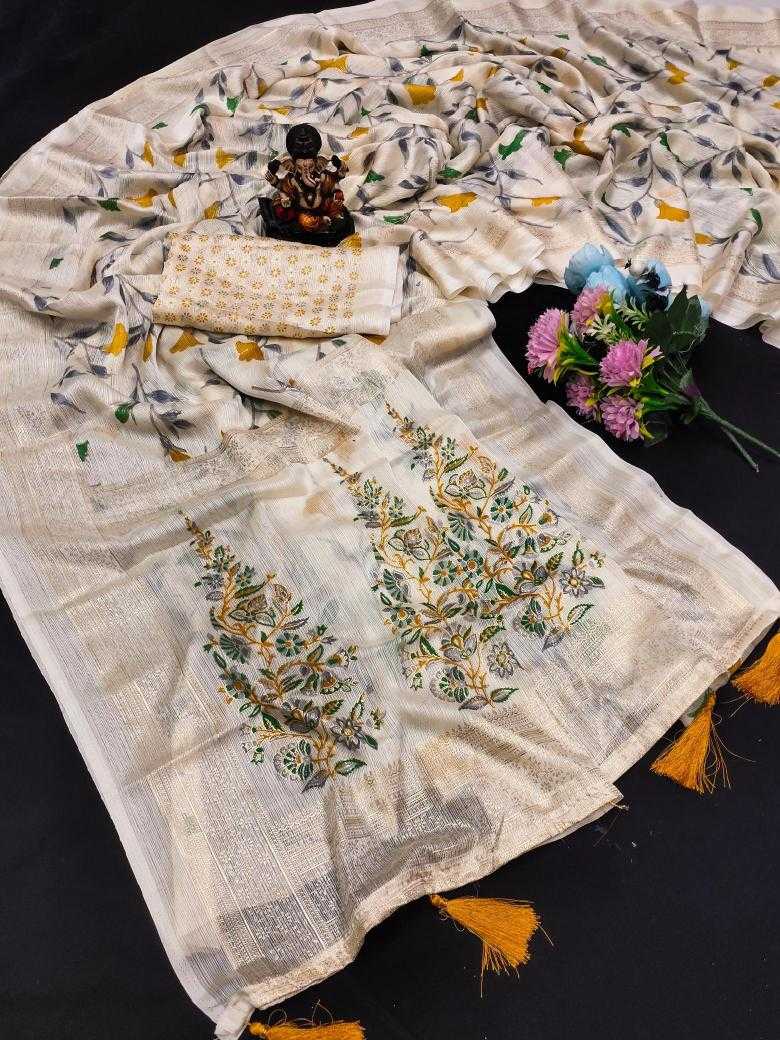 Ynf Chinon Silk RIN183 BASANTI-3 Silk Sarees Festive Collections Wholesale Printed Silk Saree Designer Silk Sarees Onam Collections Manufacturer
