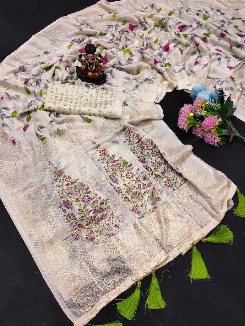 Ynf Chinon Silk RIN183 BASANTI-3 Silk Sarees Festive Collections Wholesale Printed Silk Saree Designer Silk Sarees Onam Collections Manufacturer