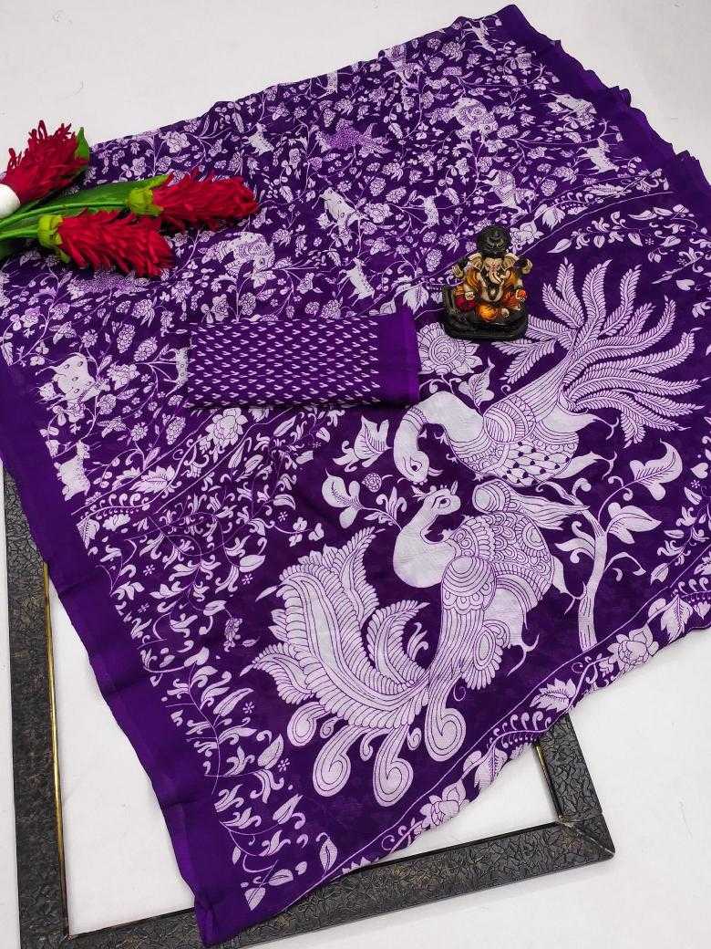 Ynf Chinon Silk RIN183 BRIJA Silk Sarees Wholesale Printed Silk Saree Designer Silk Sarees Lightweight Silk Sarees Manufacturer