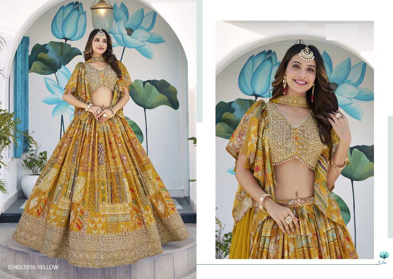 Ynf Chinon Silk RIN197 3125 Lehengas Wholesale Designer Lehenga Bridal Lehenga Silk Lehenga Manufacturer