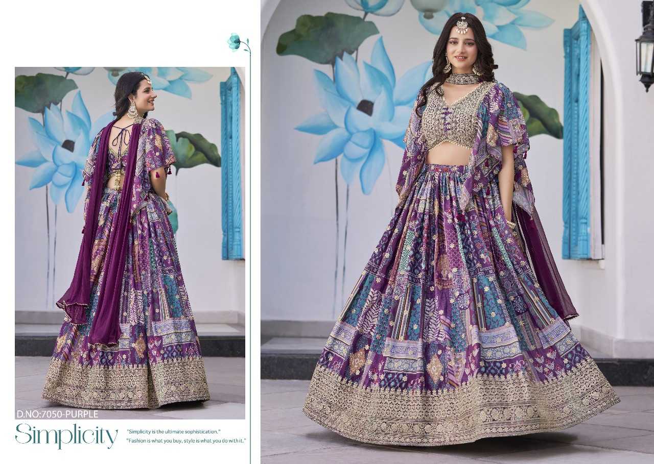 Ynf Chinon Silk RIN197 3125 Lehengas Wholesale Designer Lehenga Bridal Lehenga Silk Lehenga Manufacturer