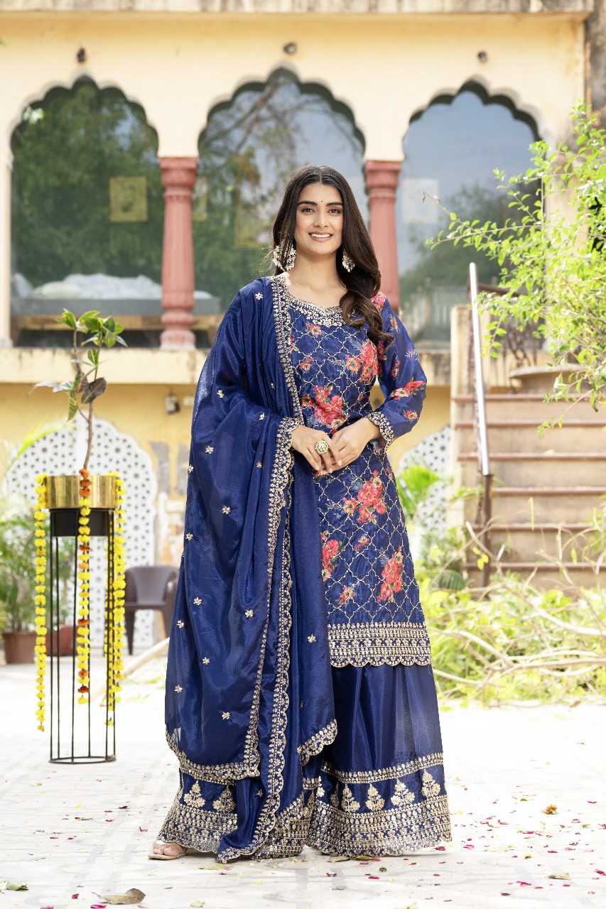 Ynf Chinon Silk RIN197 4972 Suits & Dresses Wholesale Party wear suits Bridal Suits Designer Suits Manufacturer